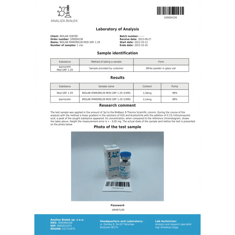 FRAGMENT 176-191+MOD GRF 1-29+IPAMORELIN MIX